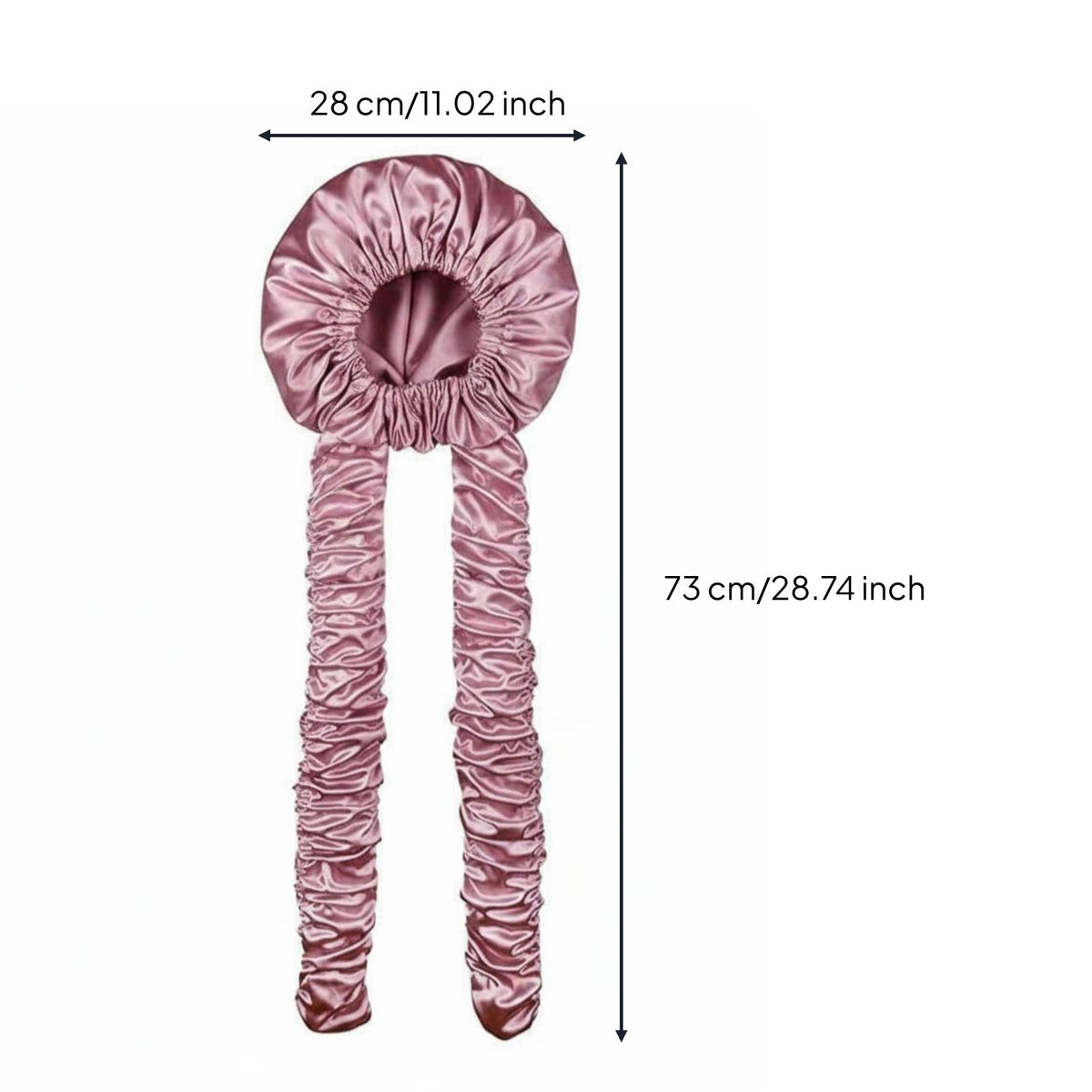 Heatless Wave Bonnet Overnight Styling Satin Sleep Bonnet Breakage Reduction