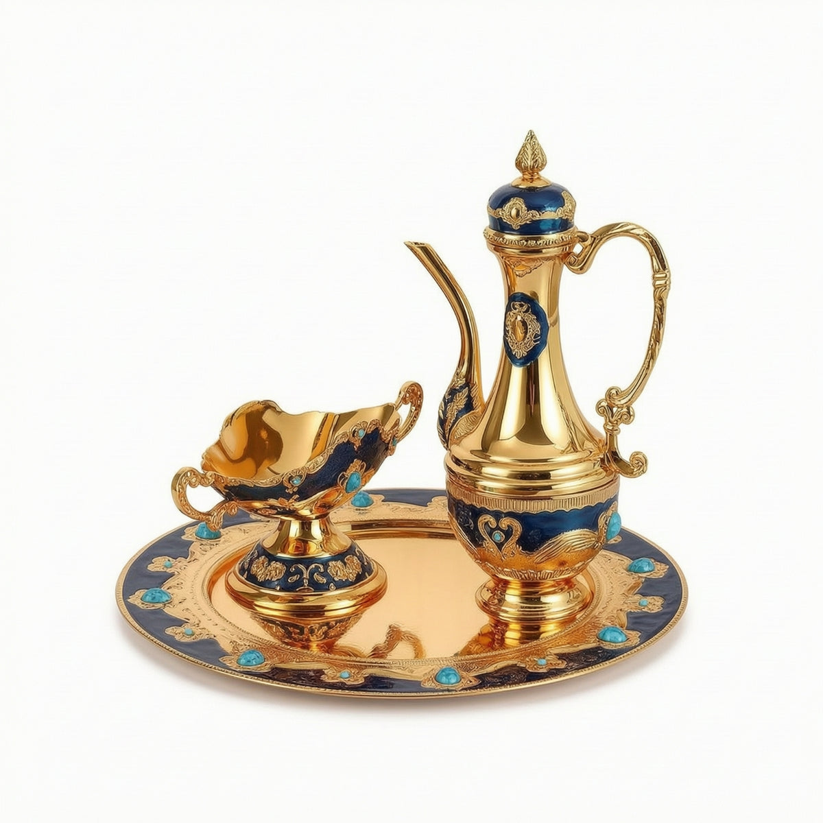3 Pieces Pitcher with Tray and Bowl European-Style for Holiday Entertaining
