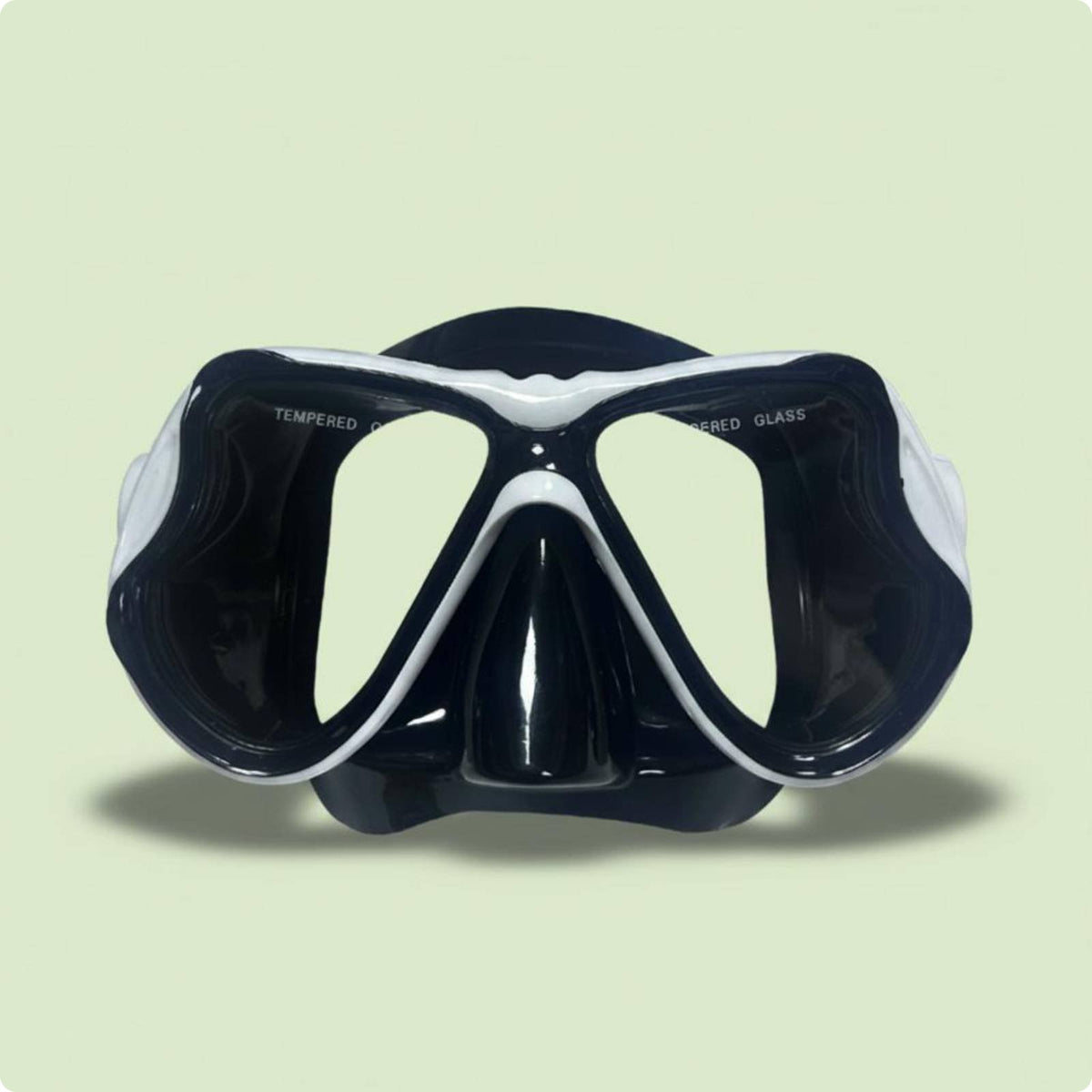 Tempered Glass Dive Mask Frosted Finish Silicone Snorkel Mask Myopia Lens Ready