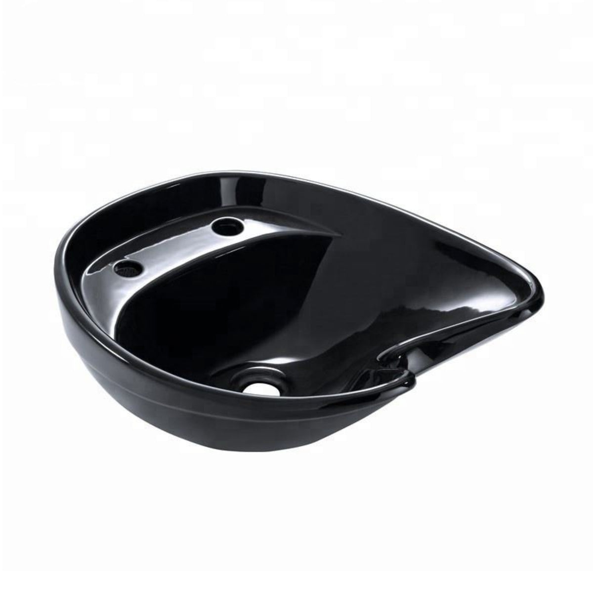 Salon Shampoo Basin Glossy Plastic Shampoo Basin Curved Front Lip