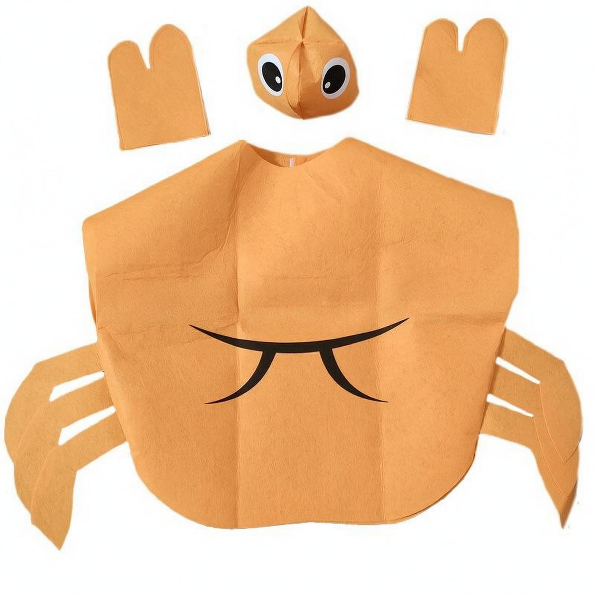 Slip-on Crab Costume Printed Markings Crab Dress-up Costume Ocean Themed