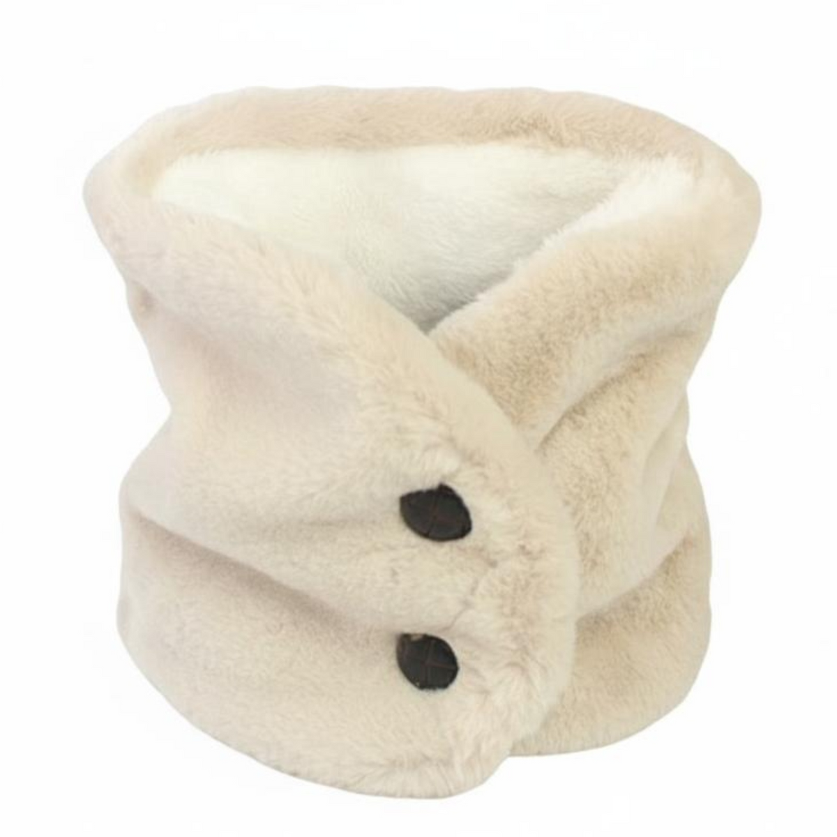 Winter Button Scarf, Plush, Thick, Warm, Outdoor