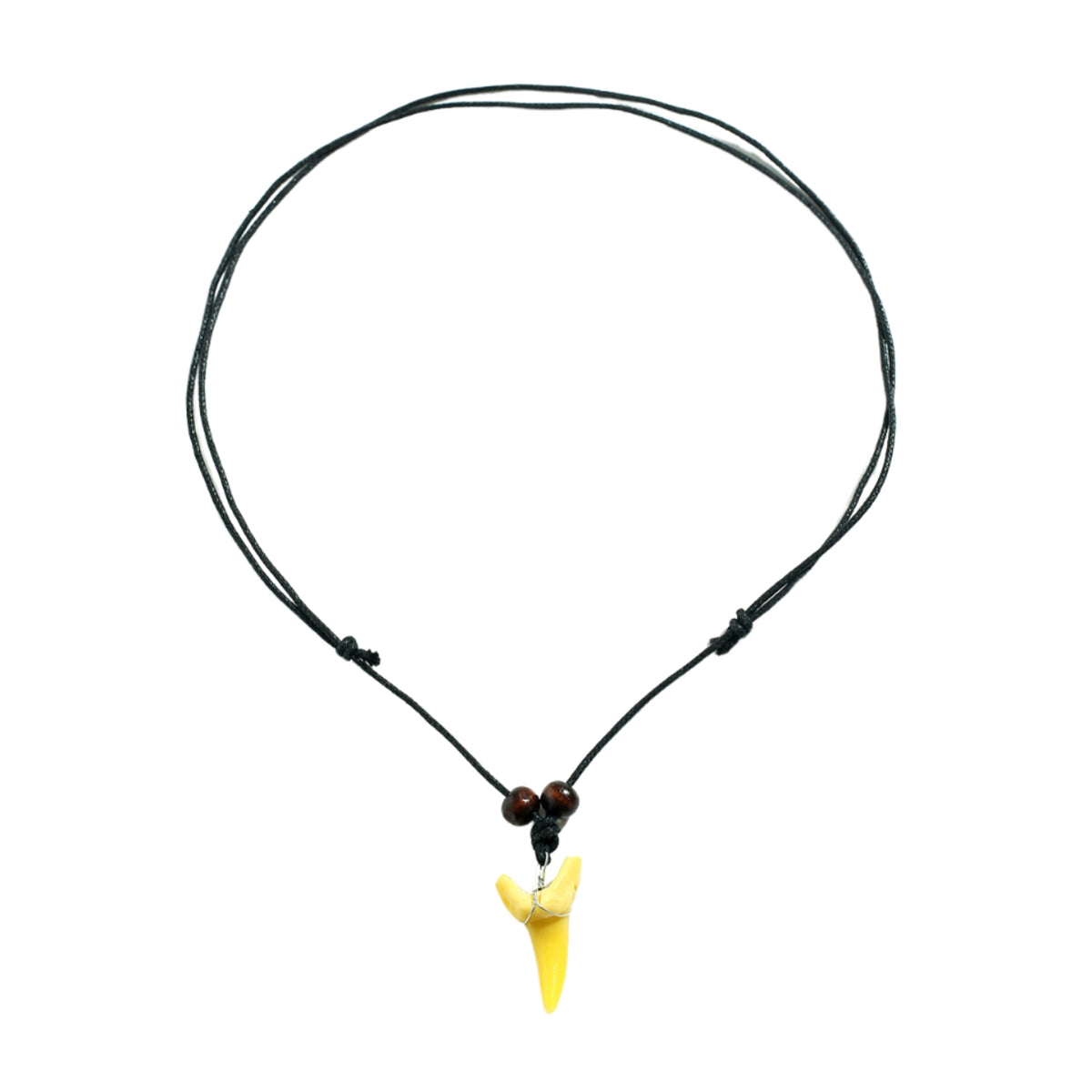 Tooth Pendant Necklace Rough-Hewn Look Fashion Accessory Light Yellow