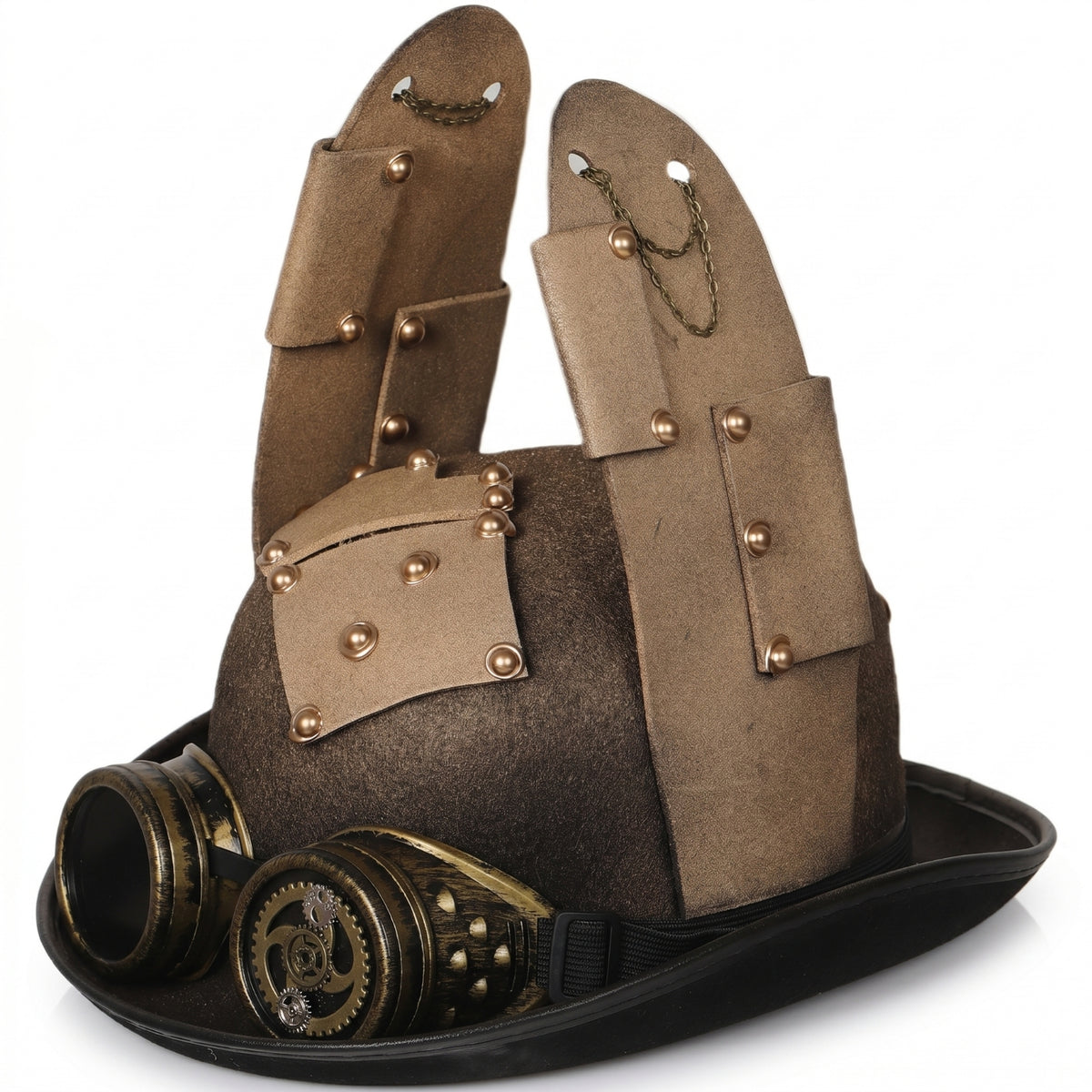 Steampunk Costume Hat Riveted Panels Steampunk Hat Textured Surface For