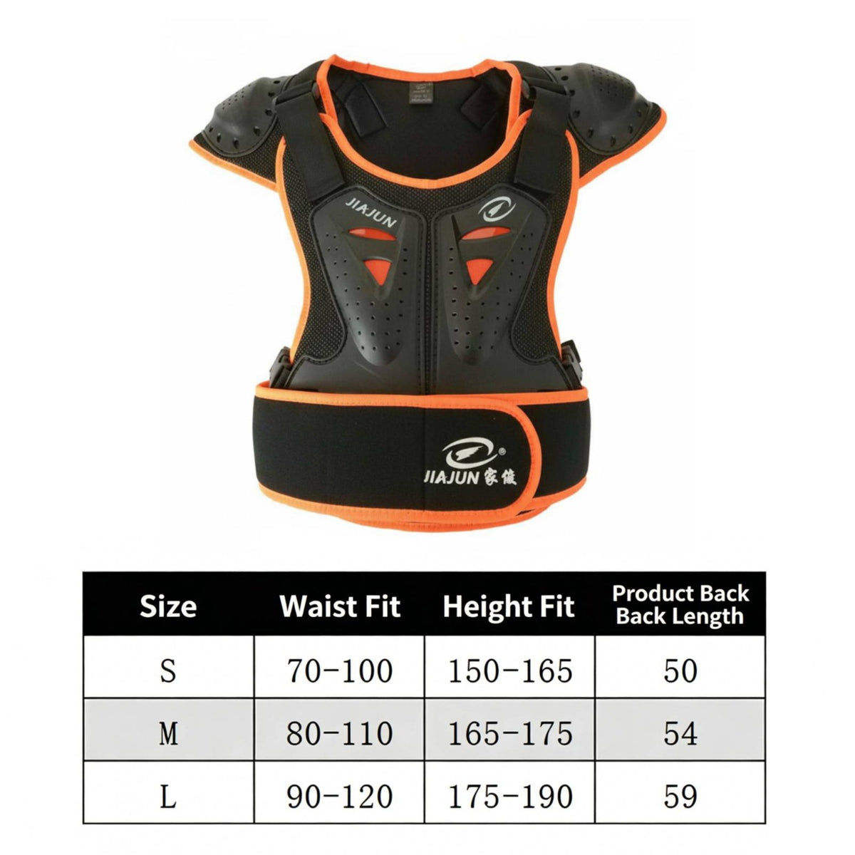 Motorcycle Chest Protector Shock-Absorbing Motocross Back Protector Vest