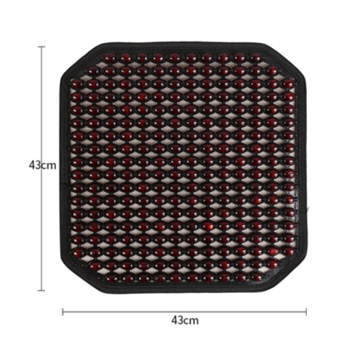 Wood Bead Seat Pad Summer Use Breathable Car Seat Pad Easy to Install
