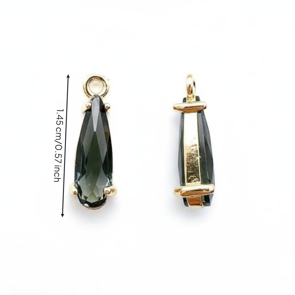 Teardrop Crystal Drop Micro-Inlaid Zircon Zirconia Drop Pendant Color-Retaining