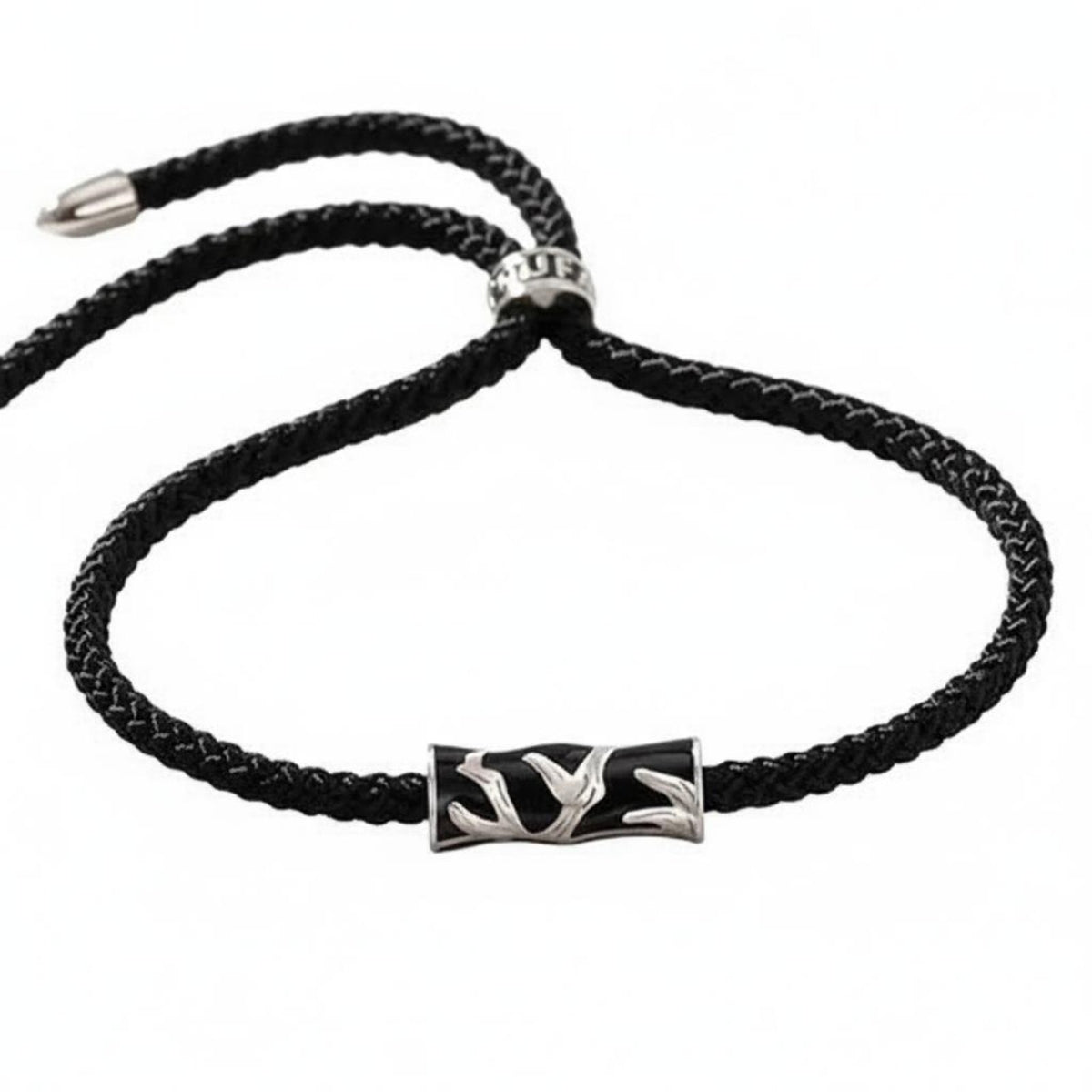 2 Pieces Couples Bracelet Set Hand-Woven Tree and Bird Charm Bracelets