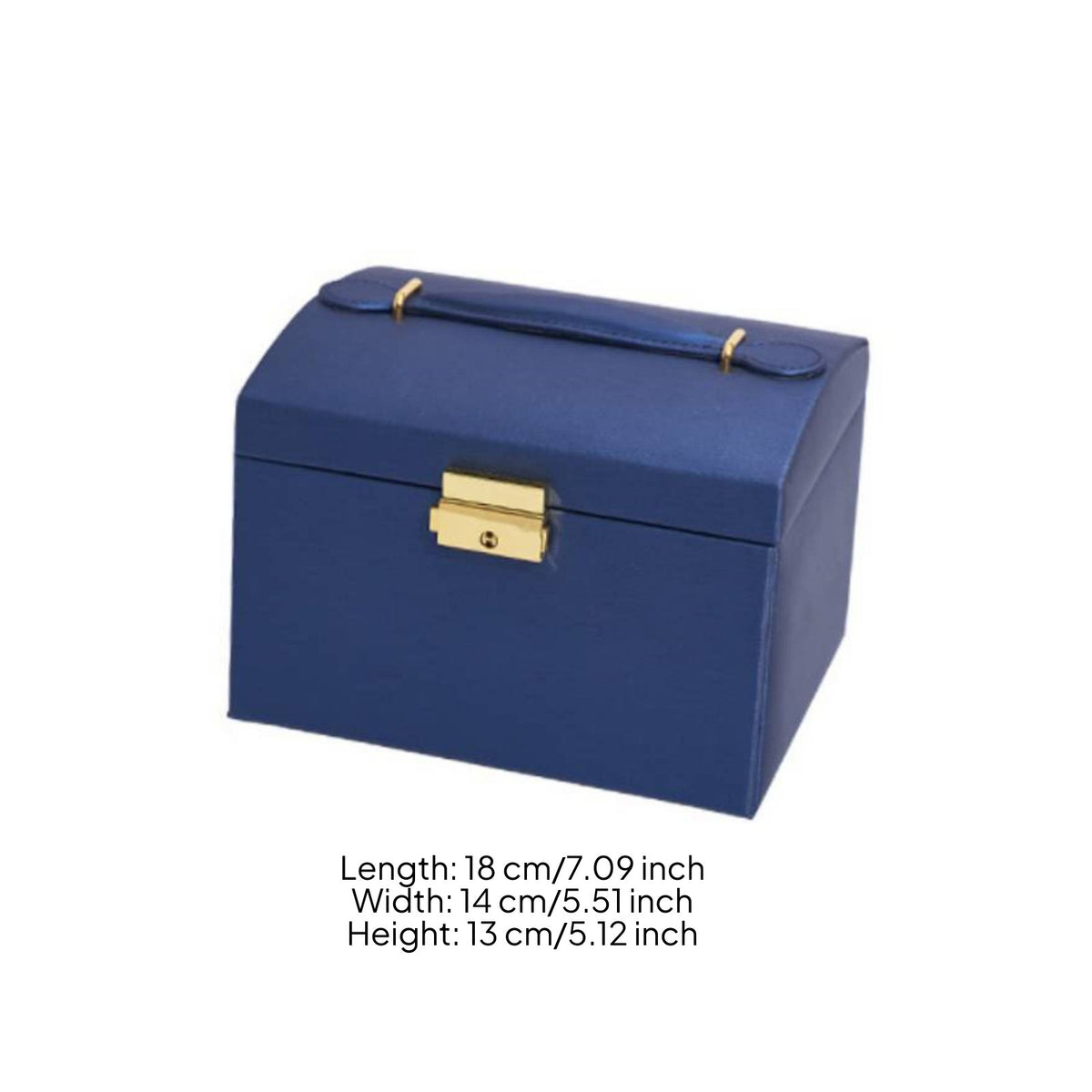 Three Layer Jewelry Box Dust-Resistant Lockable Jewelry Box Easy to Clean