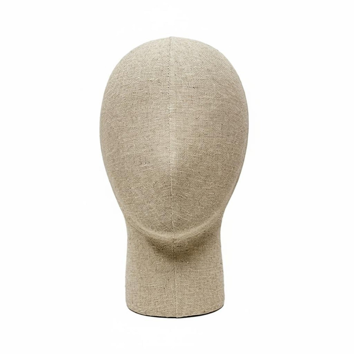 Textile Covered Mannequin Head Multi-Purpose Linen Hat Display Stand Stable Base