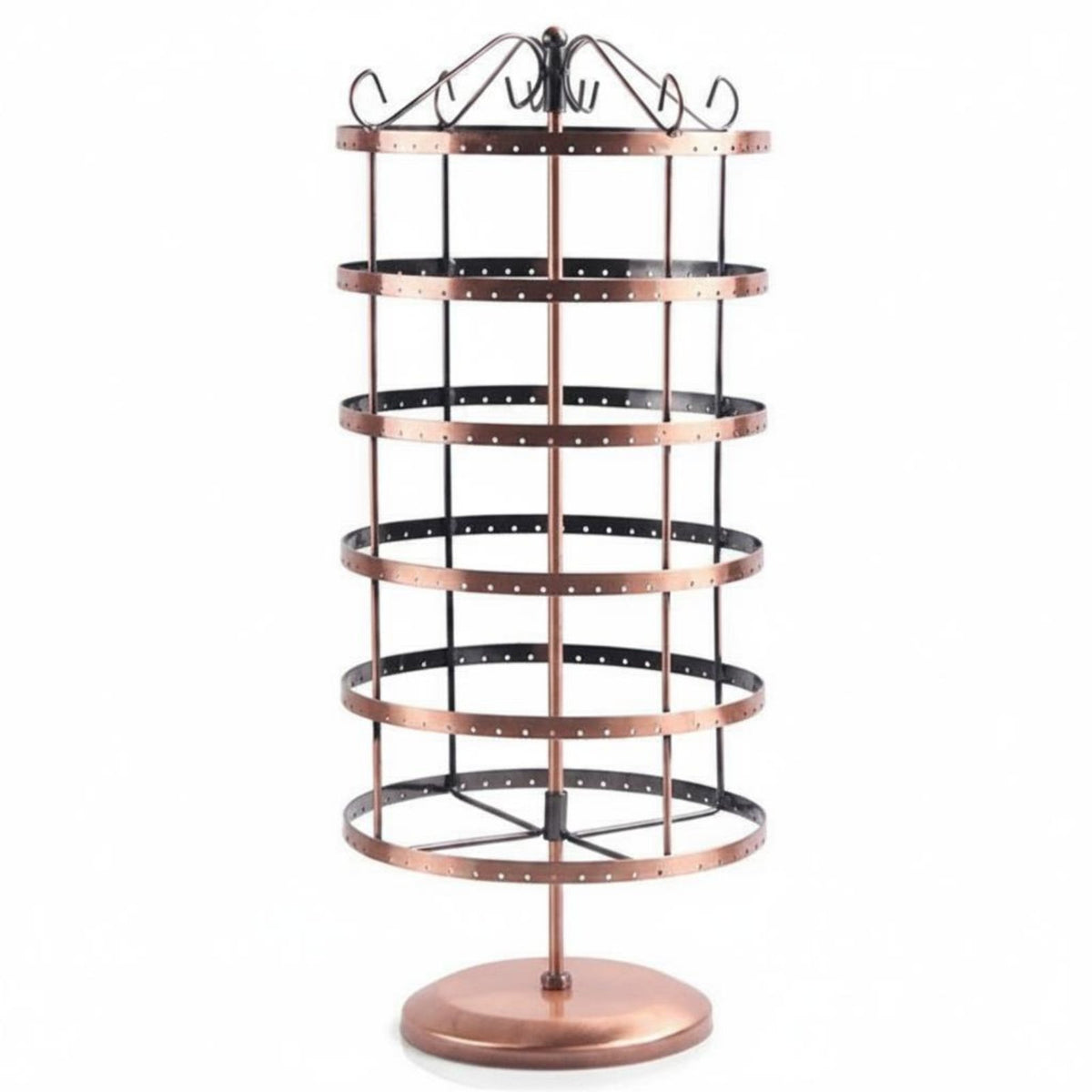 6 Tier Rotating Earring Stand Large Capacity Rotating Jewelry Display