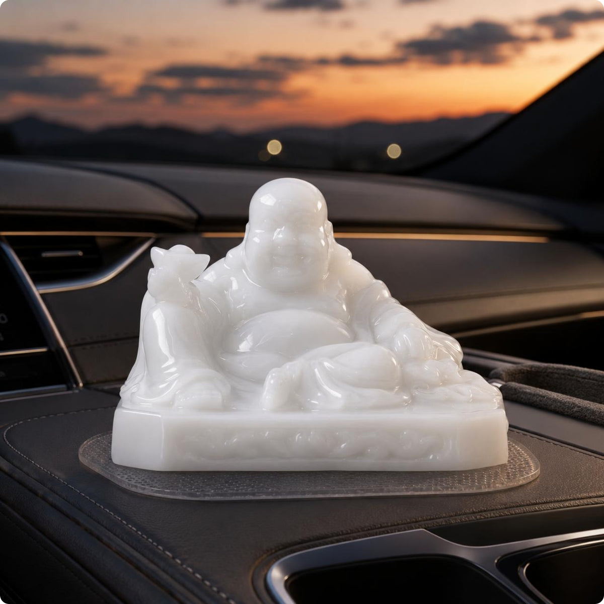 Maitreya Buddha Statue Smooth Buddha Ornament Gift Idea Home Decoration for Tea Pet Display