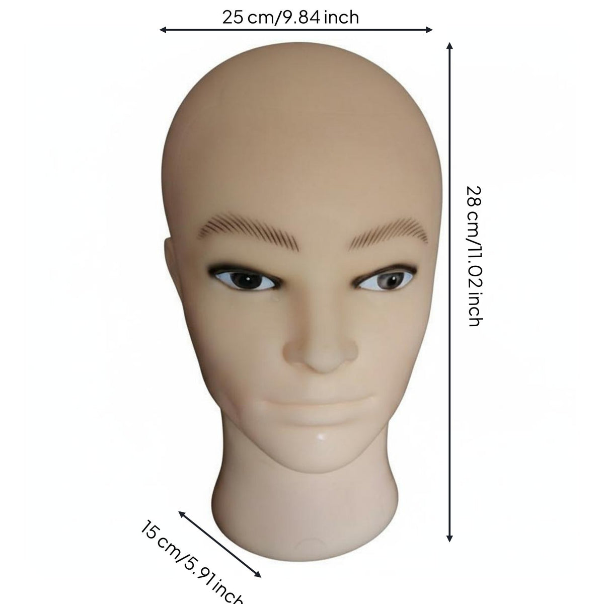 Easy to Clean Facial Massage Training Head Reusable Facial Acupressure Practice Model Realistic Feel for Estheticians, Beauty School