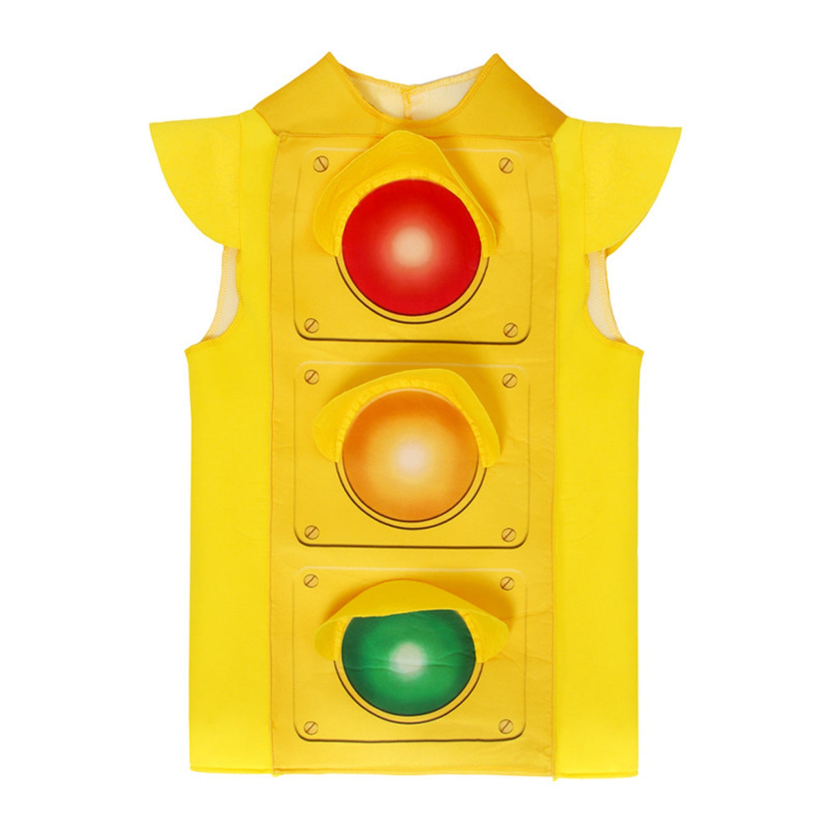 Traffic Light Costume Vest Vibrant Colors Dress-up Wear Comfortable for Children