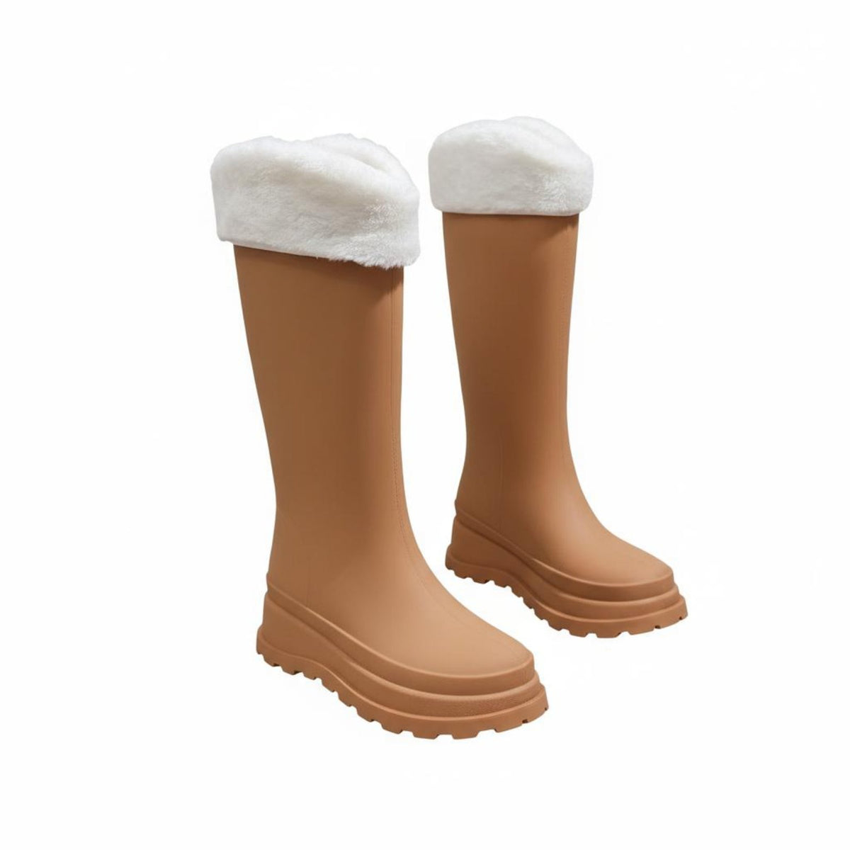 Non-Slip Sole Knee-High Rain Boots Easy to Clean Tall Rain Boots Single-Piece Molding for Adults, Dog Walkers, Outdoor, Gardening