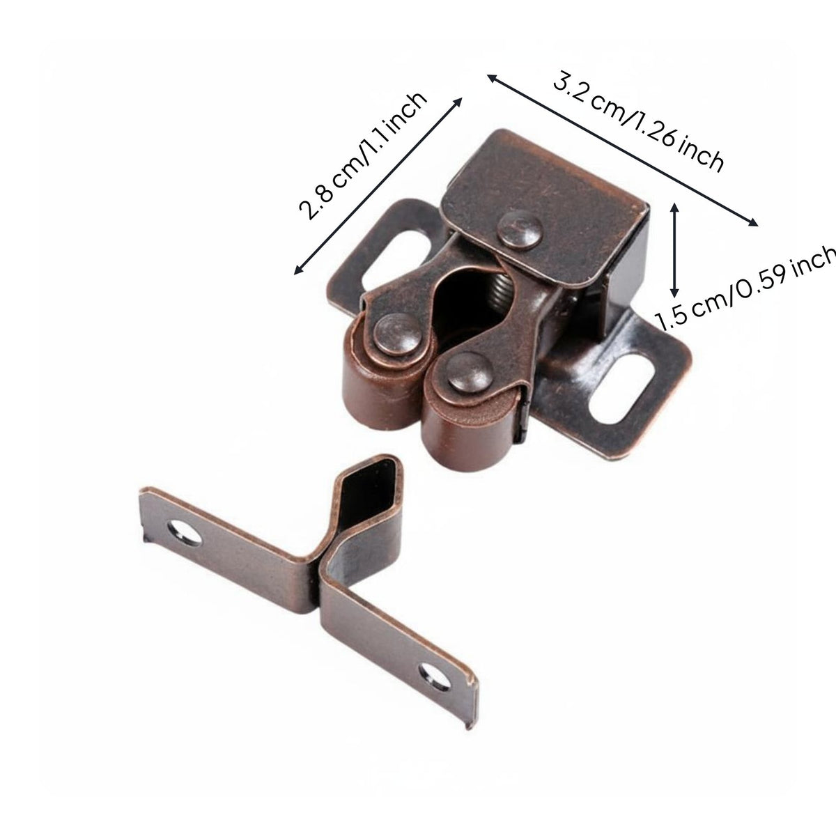 10 Pieces Ball Latch Easy to Install Cabinet Roller Latch