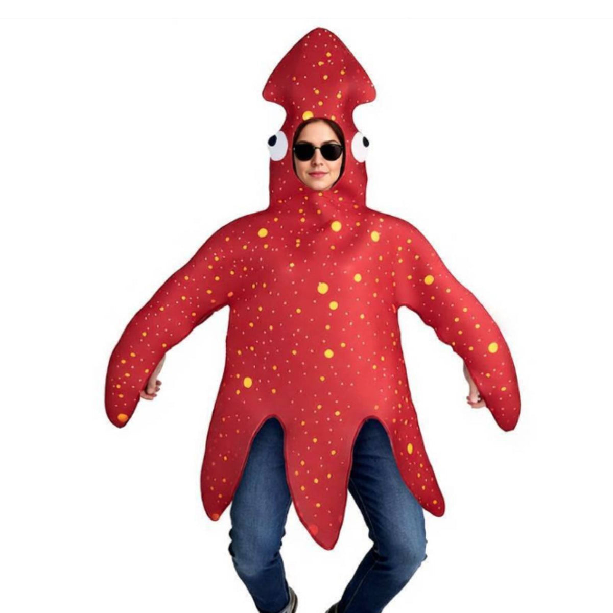 Bold Marine Creature Costume Suit Stage Performance Sea Creature Costume Party Dress-up Animal Jumpsuit for Families, Kids