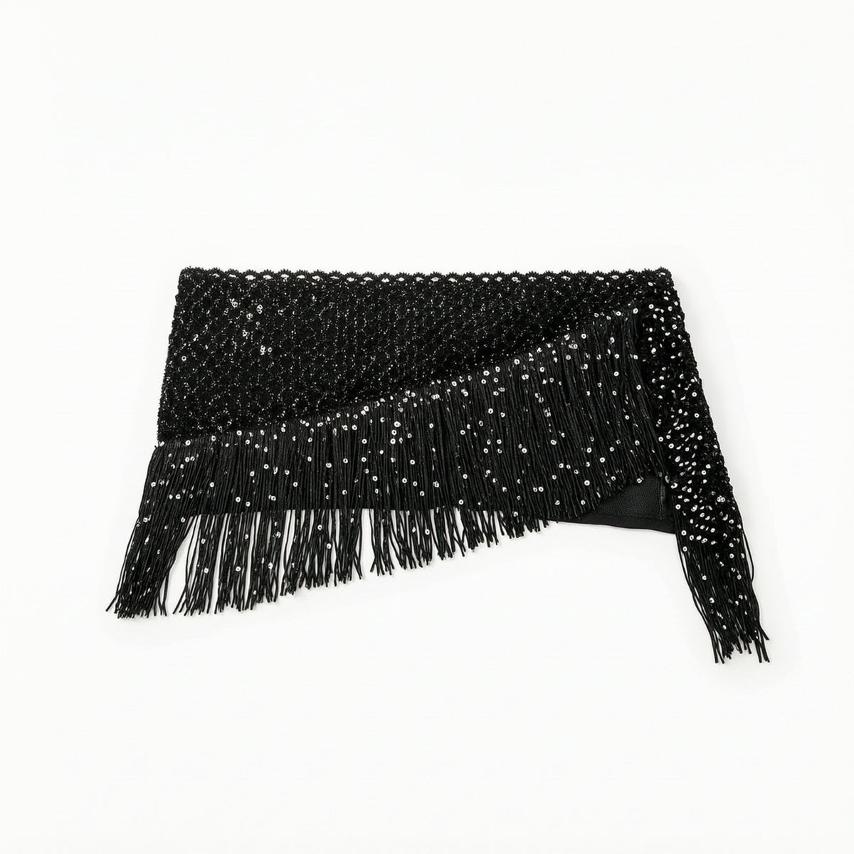 Belly Dance Hip Scarf Breathable Sequin Fringe Skirt Shiny for Stage Performance
