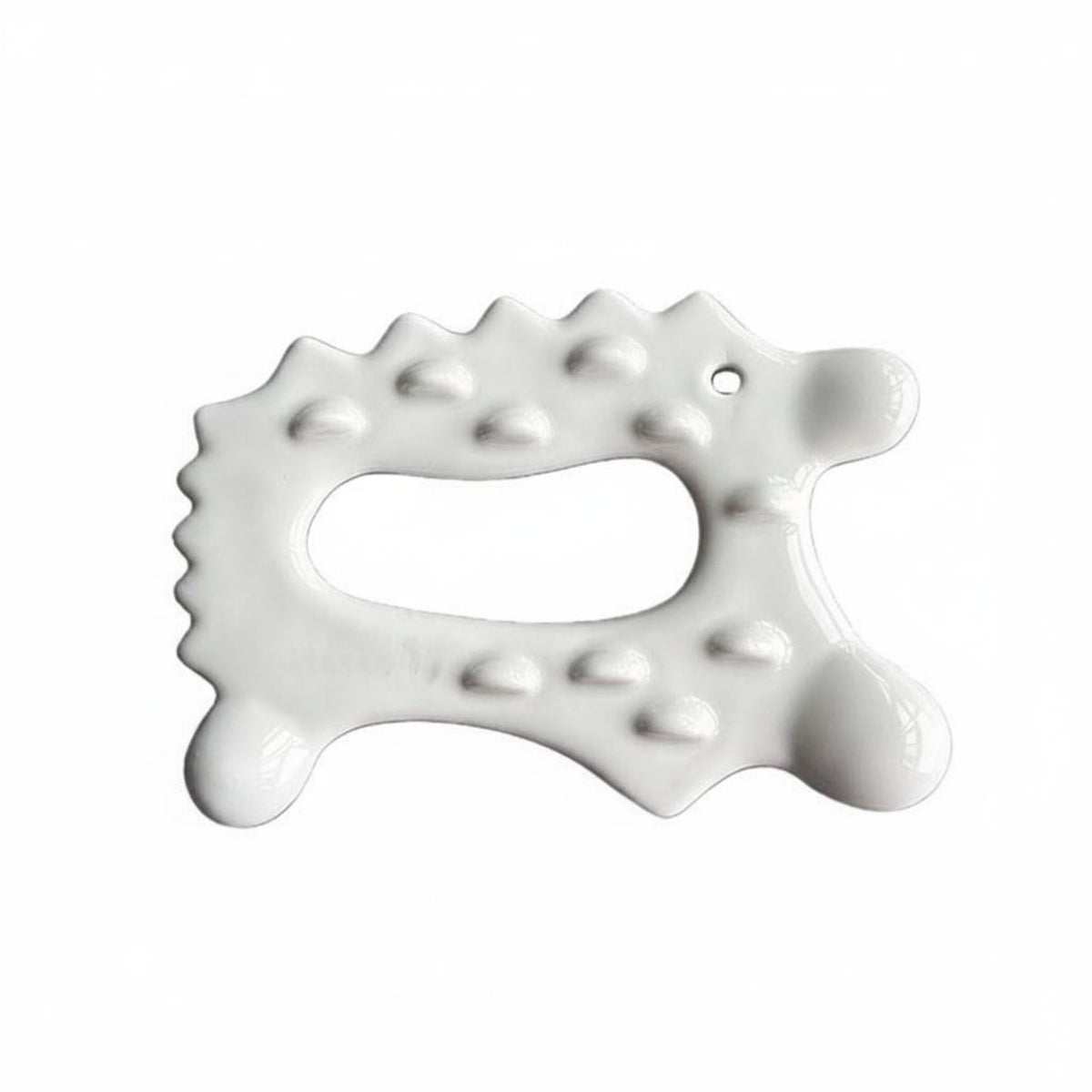 Ceramic Gua Sha Tool Contoured Ceramic Gua Sha White