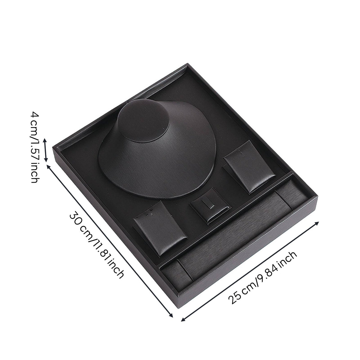 Velvet Jewelry Stand Set Scratch Protection Accessory Storage for Countertop