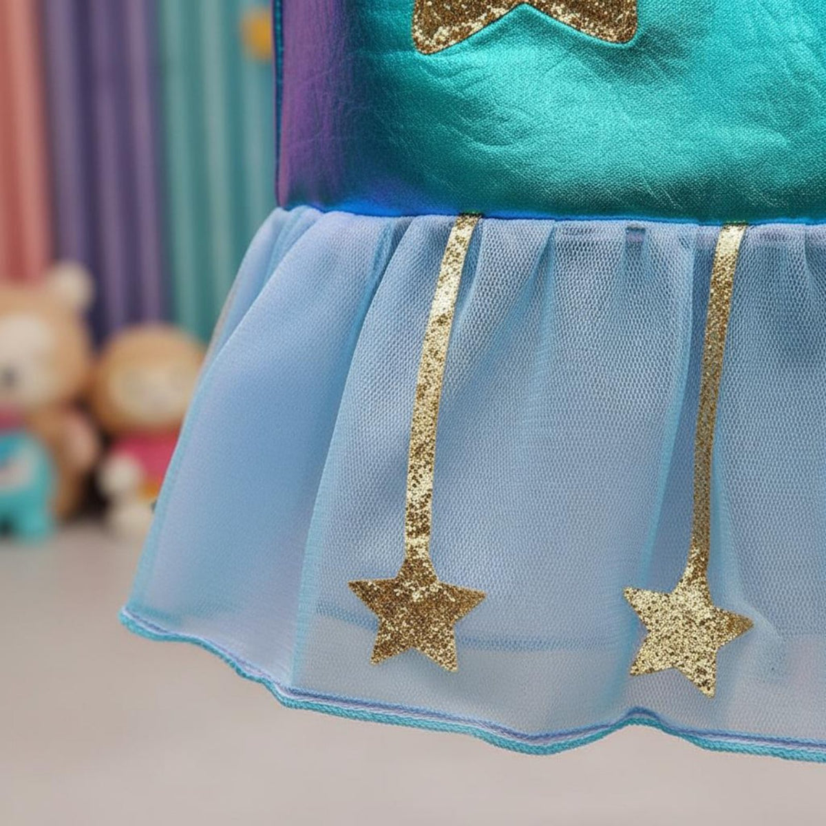 Alien Robot Costume Tulle Skirt Feature Alien Costume Set Kids Shiny Cosplay Suit Soft and Lightweight for Role-Playing