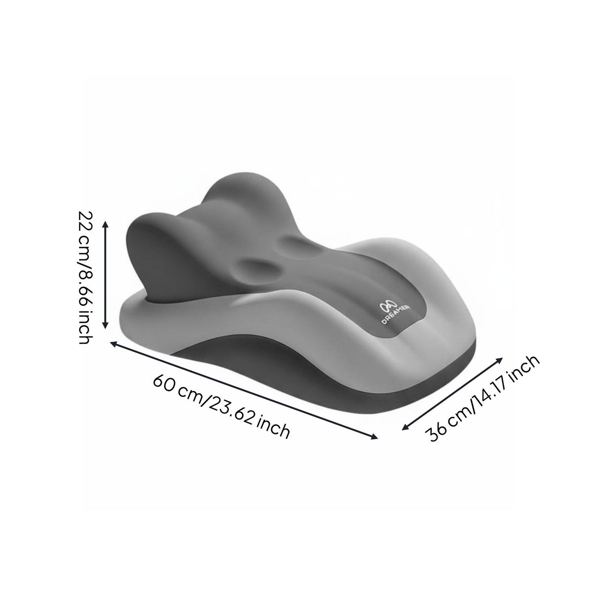 Multifunctional Face down Reading Pillow Breathable Textile Face down Pillow Washable Cover for Lounging, Bed