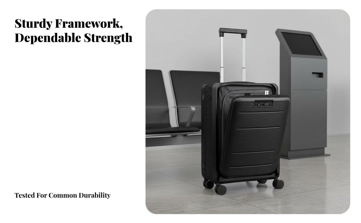 Large Capacity Front-Unfastening Foldable Suitcase Lightweight Front-Unfastening Hard-Shell Suitcase 360° Wheels Luggage Wet and Dry Separation for Travelers, Adults, Women, Business Trips, Vacations, Vacation, Airports