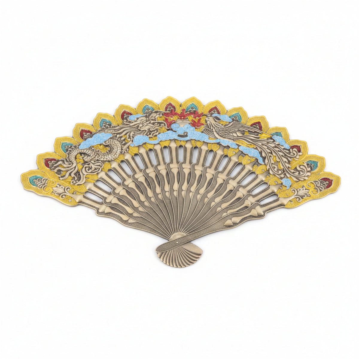 Folding Hand Fan Antique-Style Folding Fan Decorative for Dancers, Display