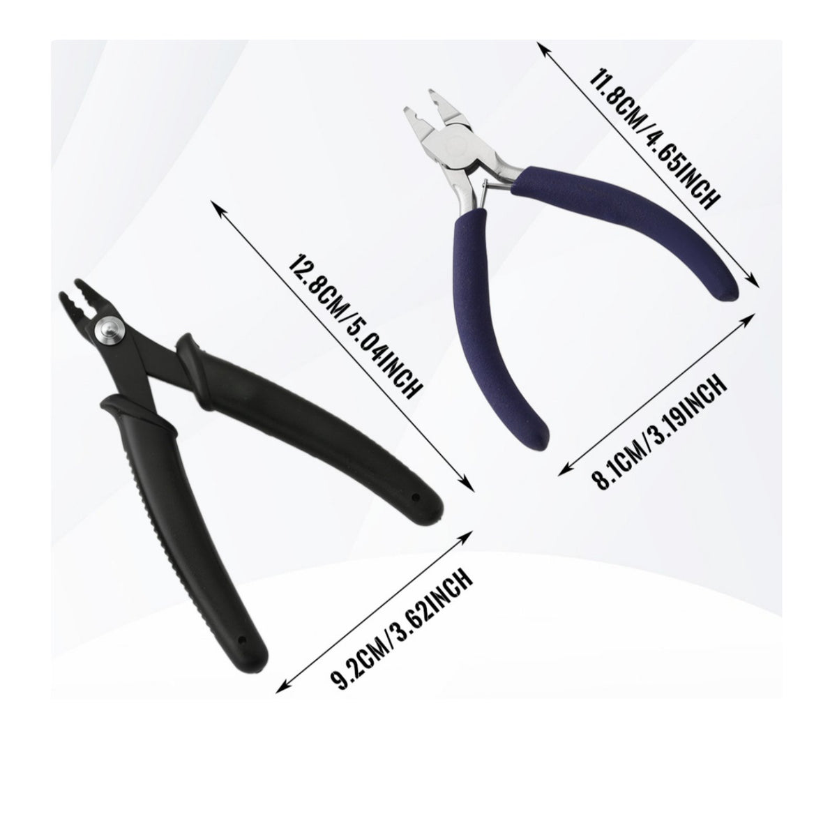 2 Pieces Jewelry Crimping Tool Long-Lasting Jewelry Clasp Comfortable Handle