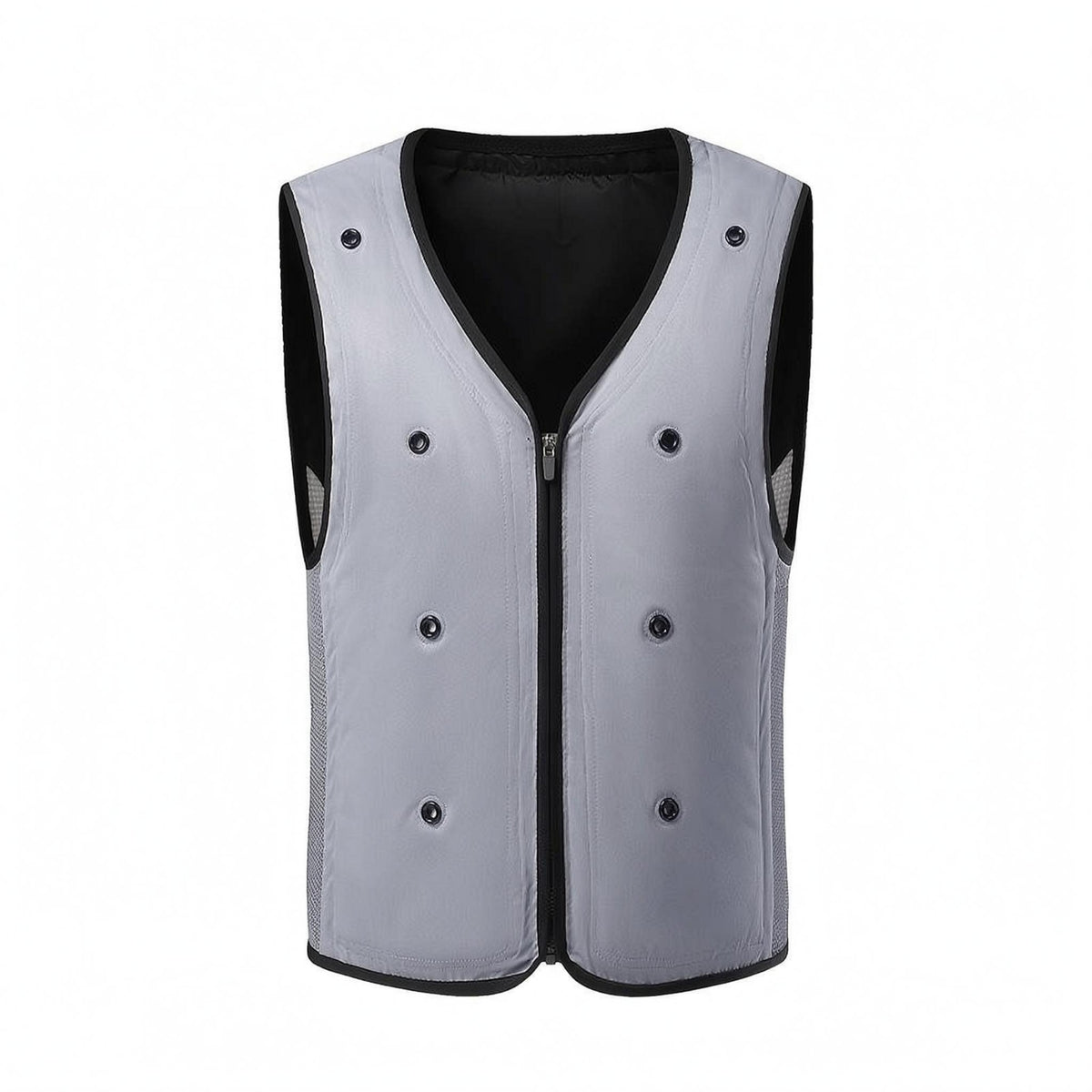 Cooling Vest Breathable Mesh Sleeveless Zip Vest Fitted for Outdoor Wear