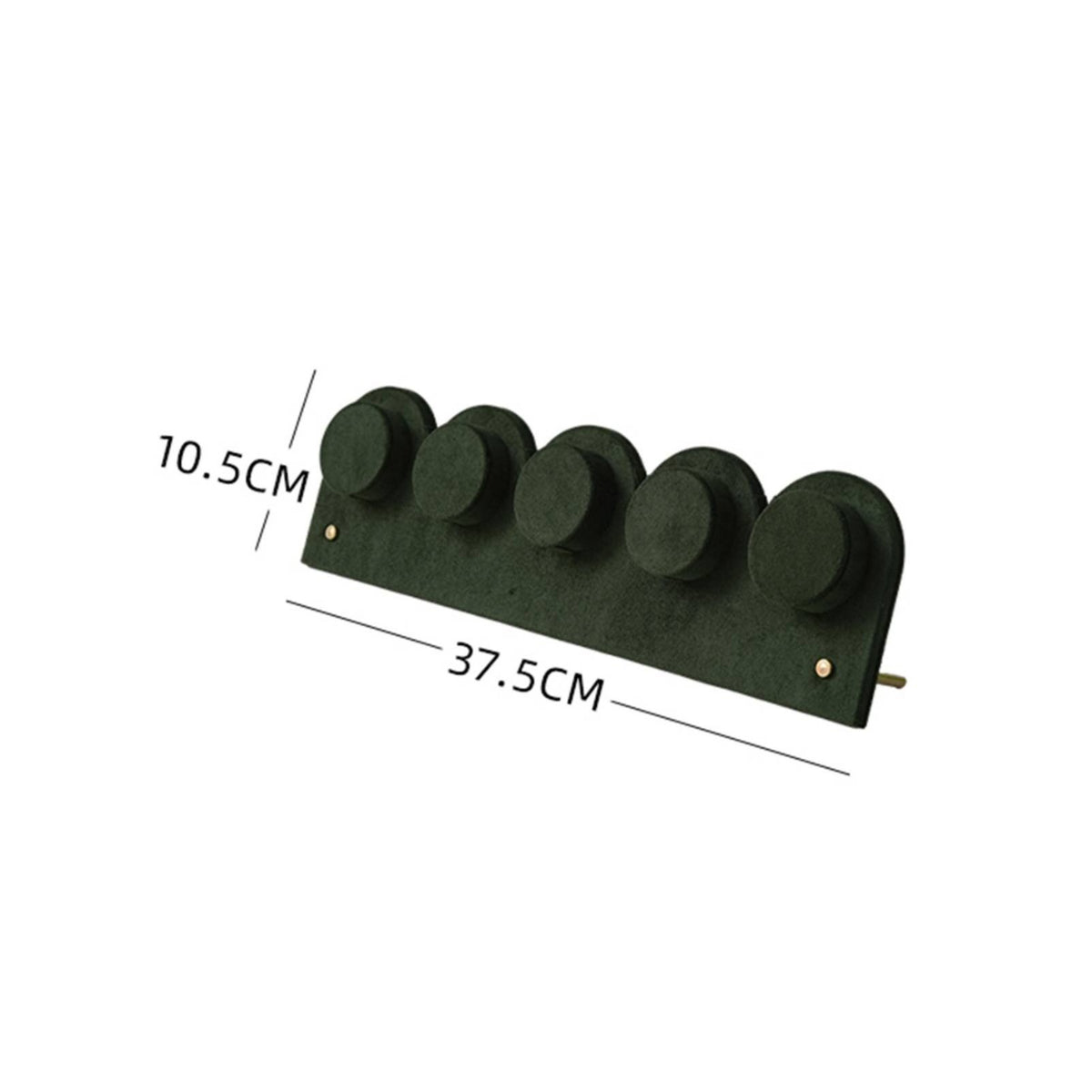 Velvet Jewelry Display Rack Scratch Resistant Storage Velvet Jewelry Holder Elegant Style 5-Slot Bracelet Display Stand for Shop Owners, Boutiques