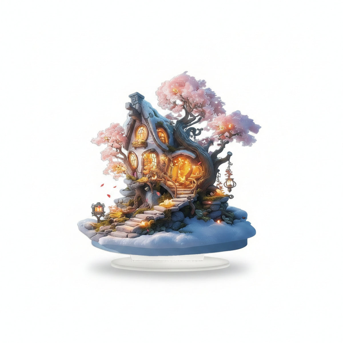 Acrylic Tabletop Decoration Waterproof Tree of Life Plaque Fade Resistant