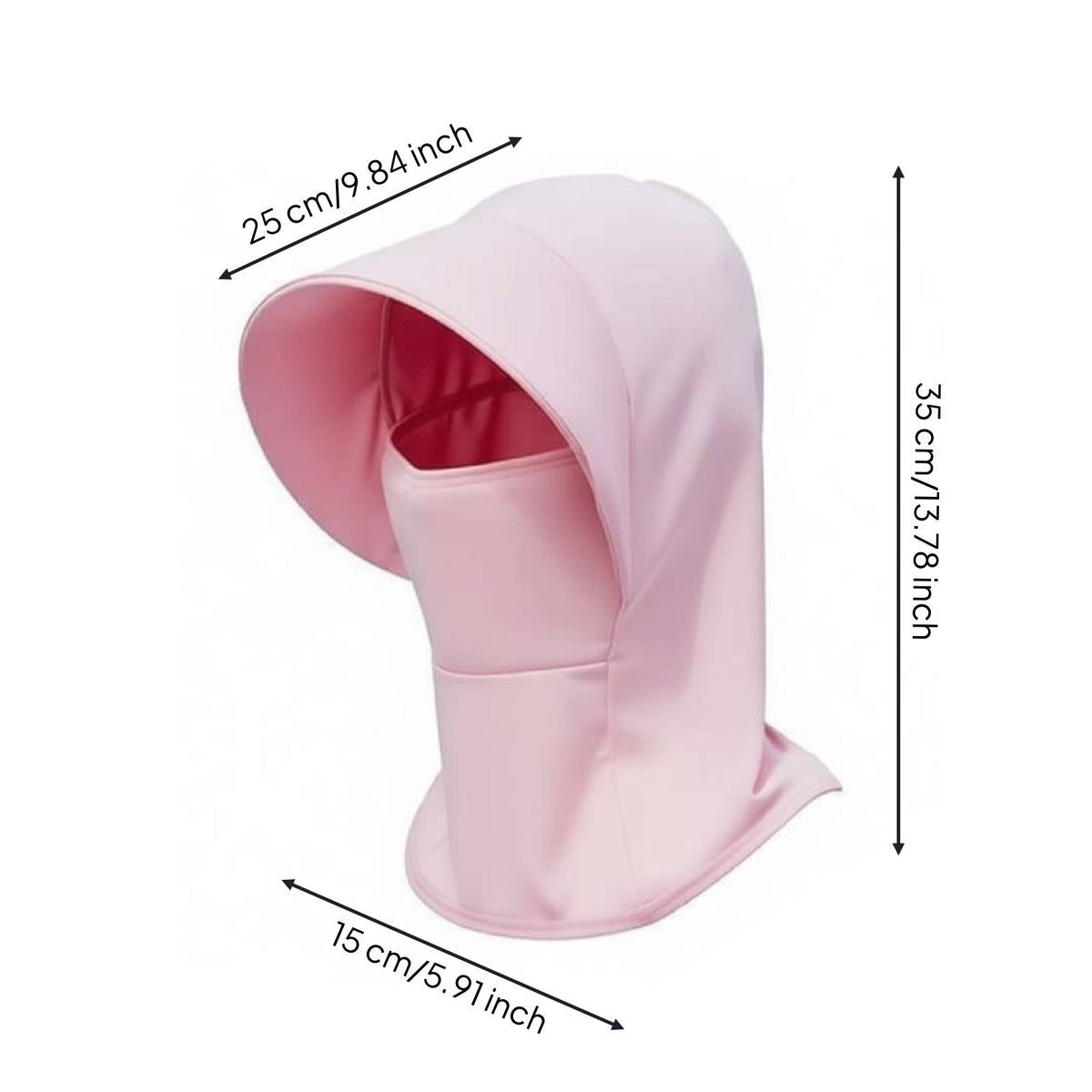 Ice Silk Sun Protection Cap Ponytail Opening Sun Protection Hood Mask for Hiking