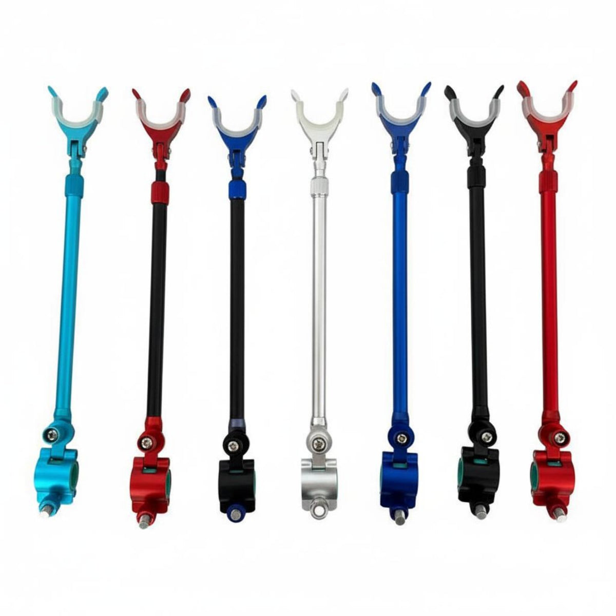 Fishing Rod Bracket Anti-Slip Grip Aluminum Alloy Rod Support Telescopic Fishing Pole Stand Rustproof Easy Setup
