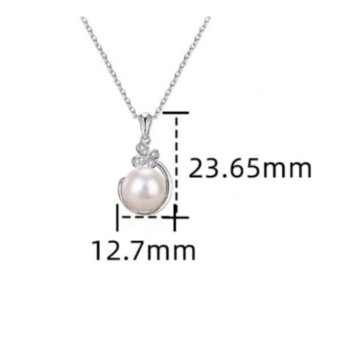 Simulated Pearl Necklace Light Luxury Butterfly Pearl Drop Elegant Design