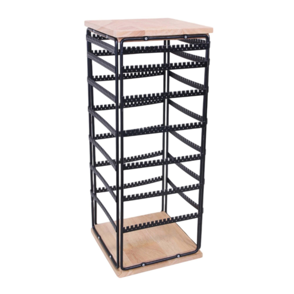 Rotating Display Rack Glasses Display Stand 7 Tier Rotating Rack Easy to Assemble Space Saving