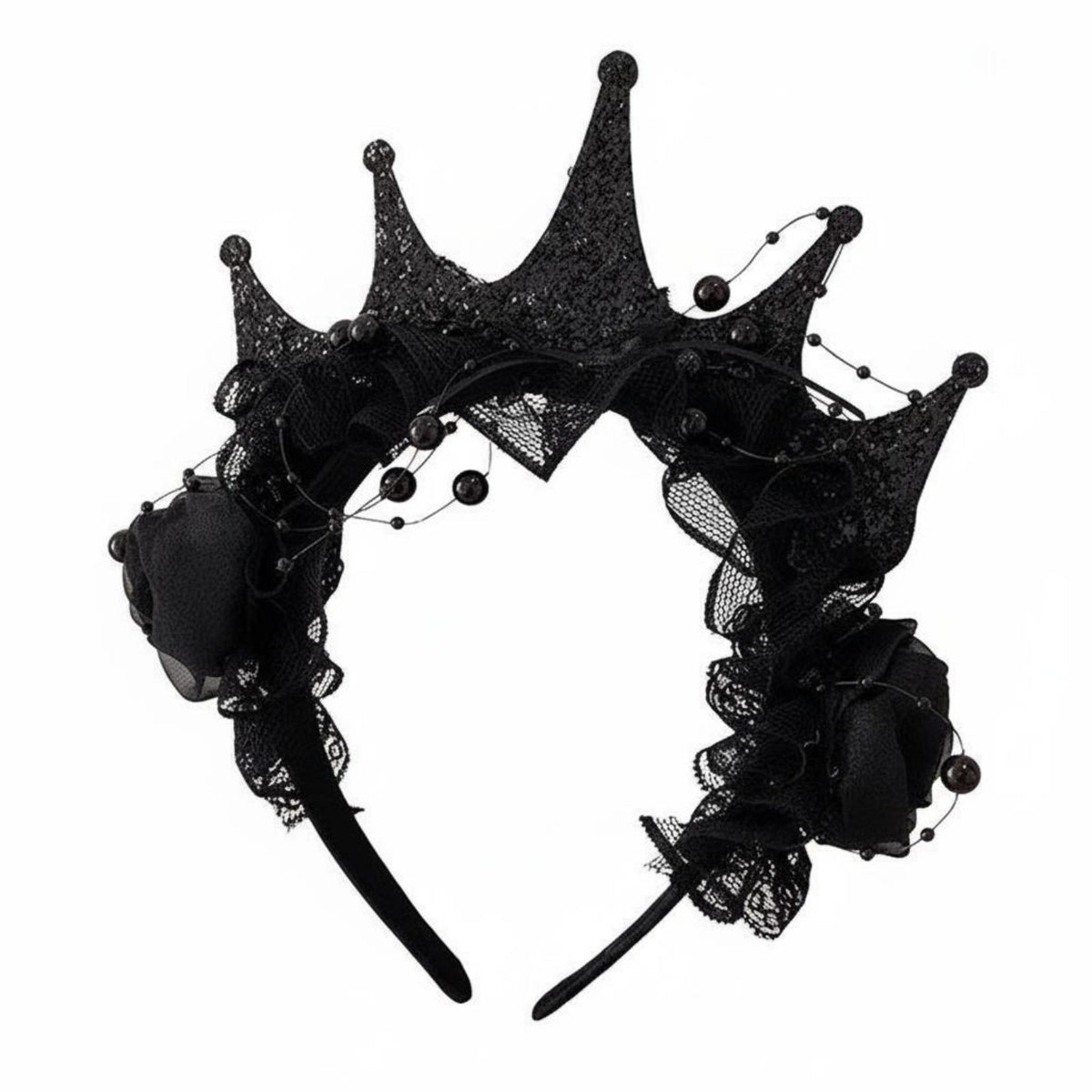 Floral Lace Crown medieval-inspired design Celebratory Crown celebration Wear for Women, Girls