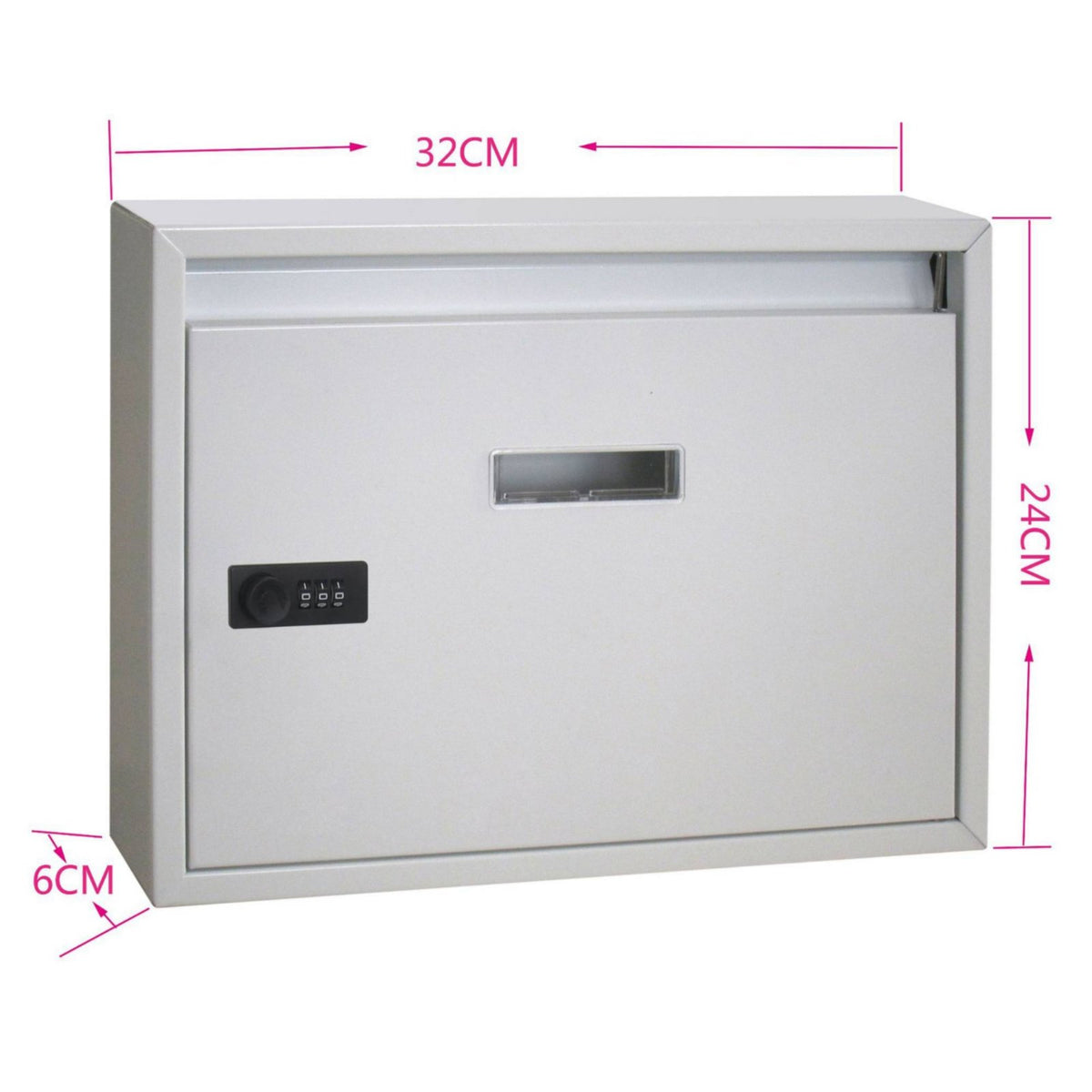 Password Lock Mailbox Secure Wall Mount Mailbox Easy Access Security Container for Front Door