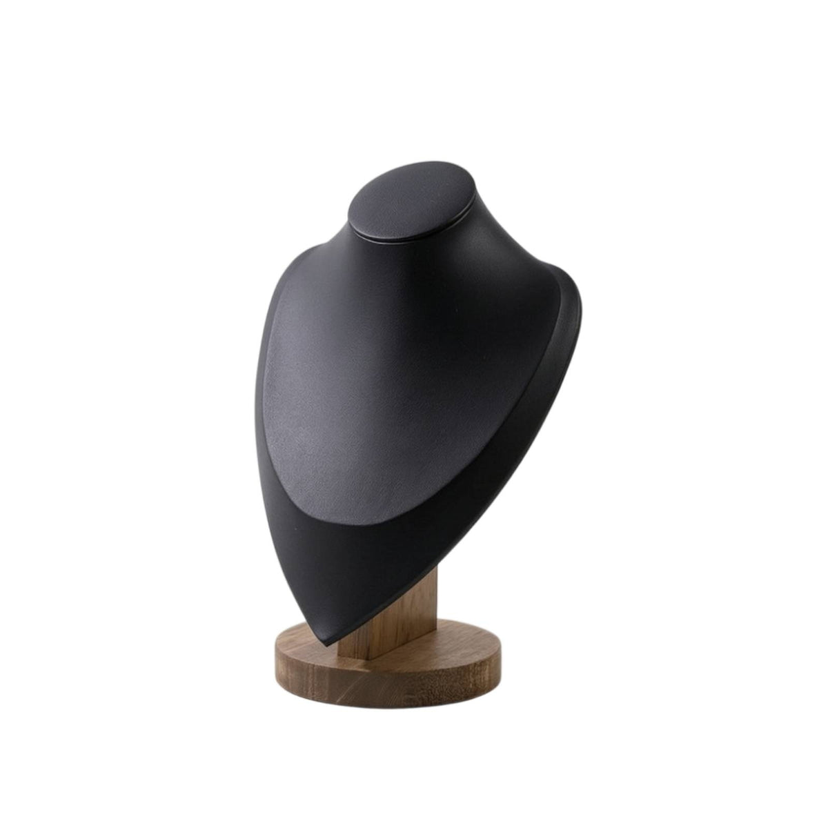 Necklace Display Bust with Wood Base Elegant for Livestreaming