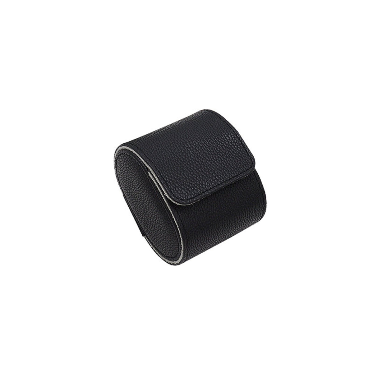PU Leather Watch Roll Luxurious Lined Single Watch Storage Box Individual Accessory Organizer Elegant Design Removable Pillow