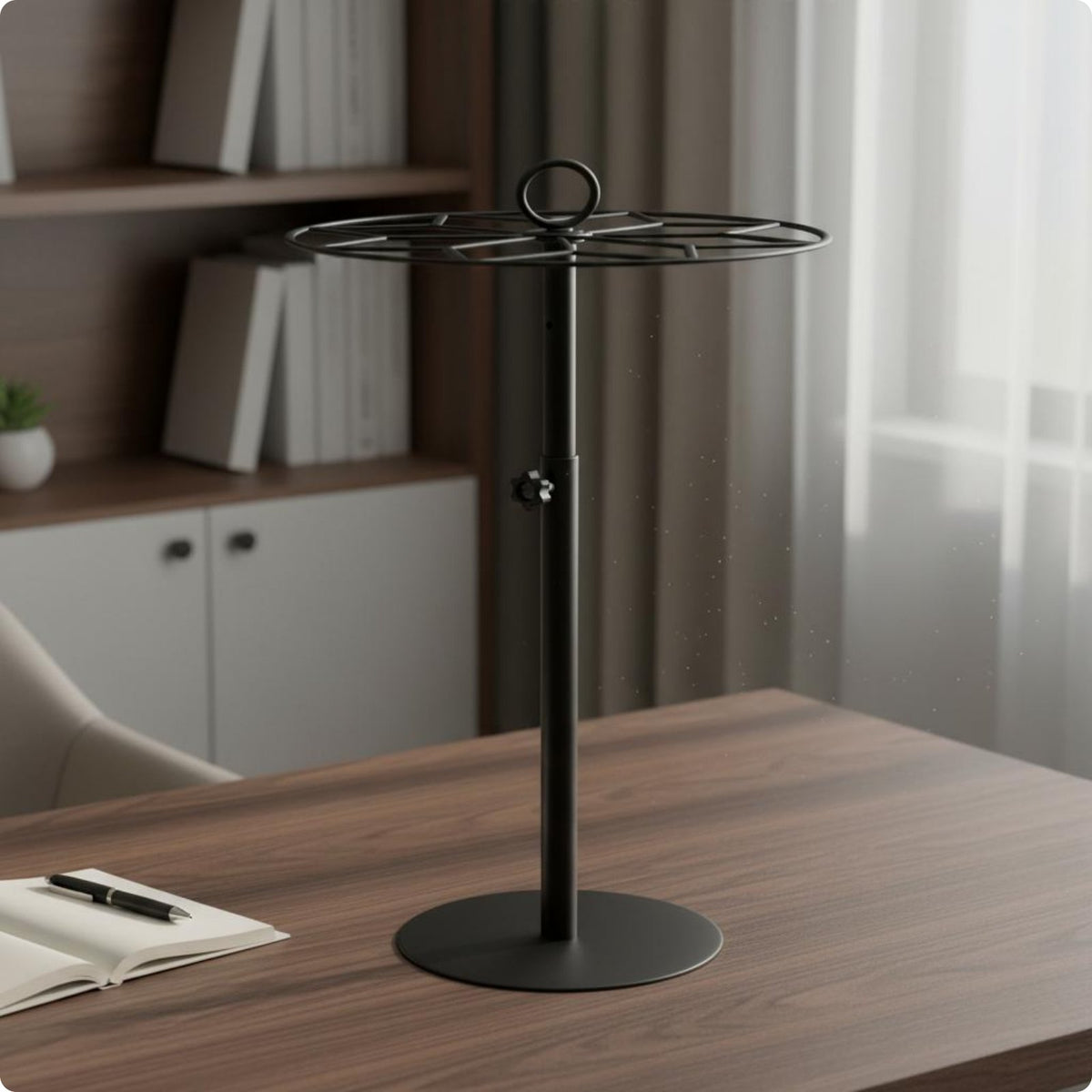 Rotating Medal Stand 360 Degree Rotation Adjustable Medal Holder No Wall Holes for Athletes, Students