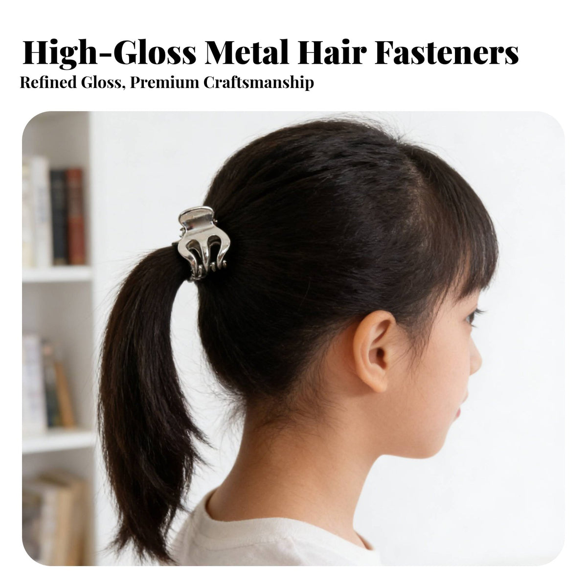 Small Metal Grip Fastener Stylish Designs Mini Hair Jaw Fastener Small Metal Hair Grip Strong Hold Well Polished for Women
