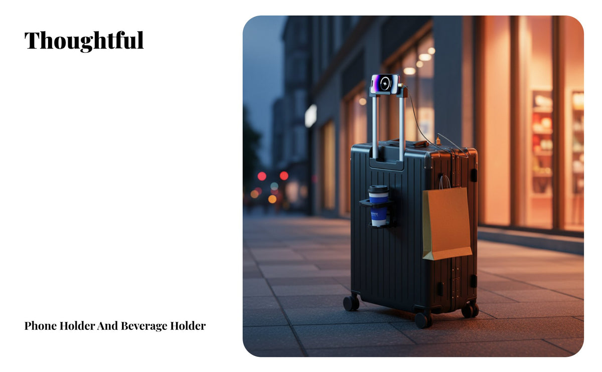 Combination Lock Front-Accessing Luggage Sturdy Hard Shell Front-Accessing Suitcase Airline Approved Trolley Case Wet and Dry Separation for Vacatisinglers, Business Professionals, Airports, Vacation, Vacations, Weekend Getaways
