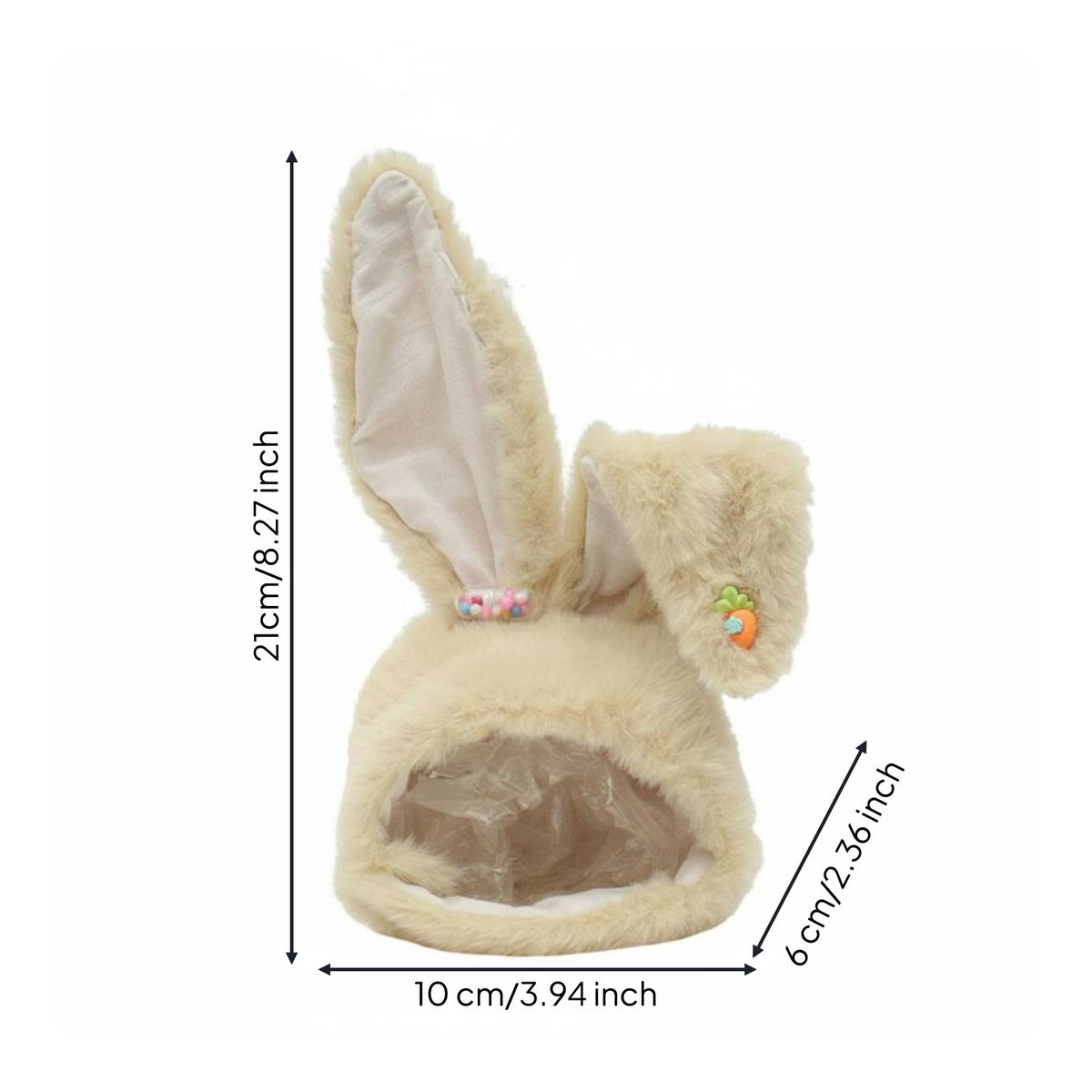 Hare Ear Hat Cute Design Soft Hare Ear Bonnet for Hobbyists