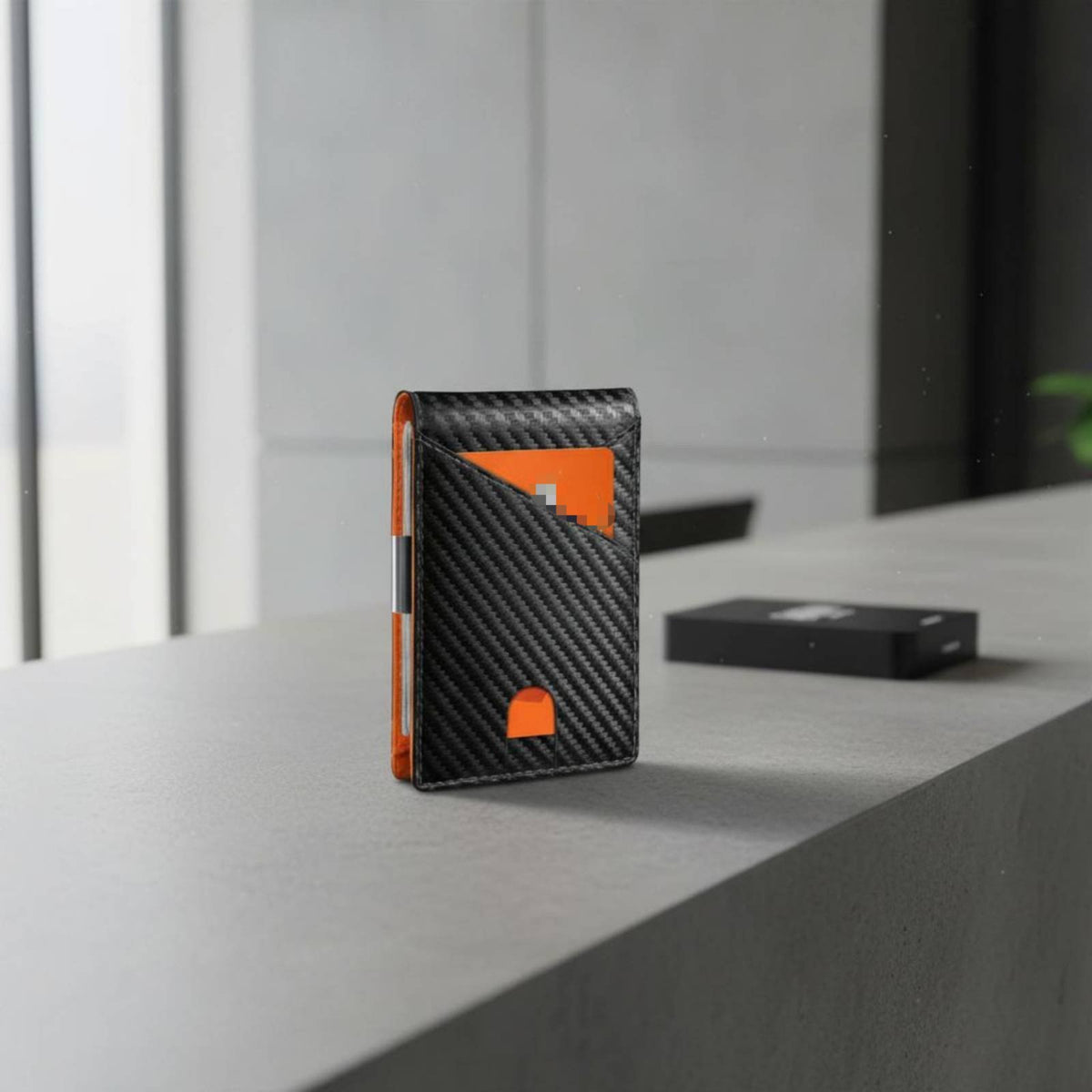 Carbon Fiber Bifold Wallet Blocking Slim Bifold Wallet Long-Lasting