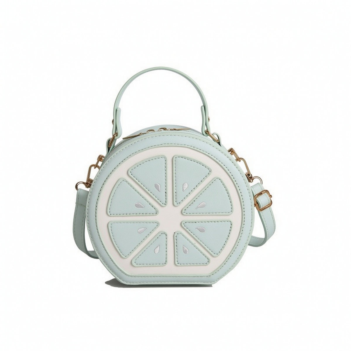 Citrus Slice Handbag Fun Lemon Handbag Convertible for Women, Teens