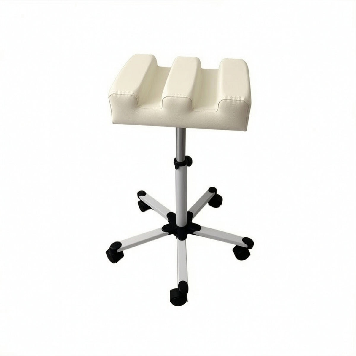 Footrest Stool with Wheels Padded Furniture Rolling for Beauticians