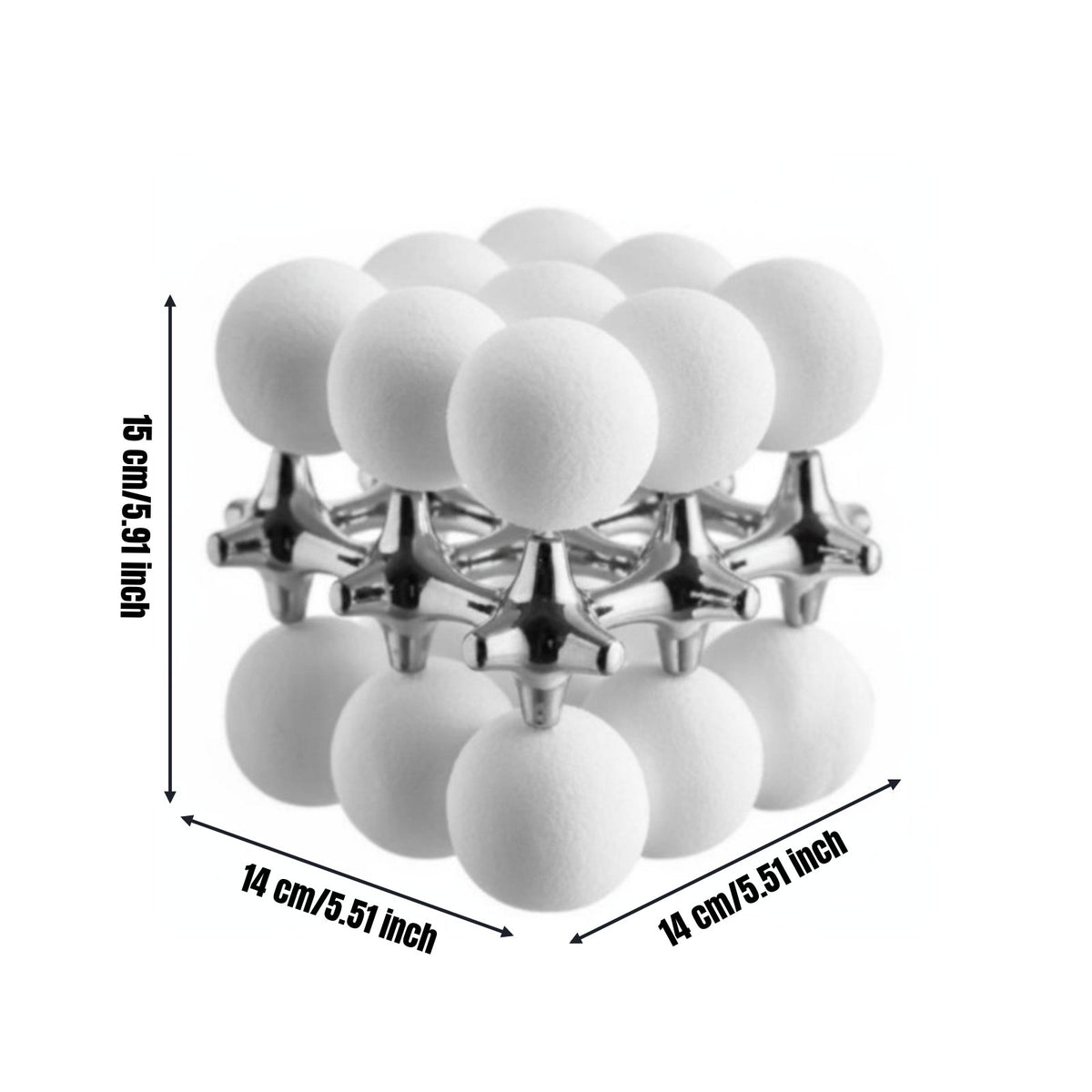 Geometric Sphere Cube Modern Abstract Design Geometric Sphere Sculpture