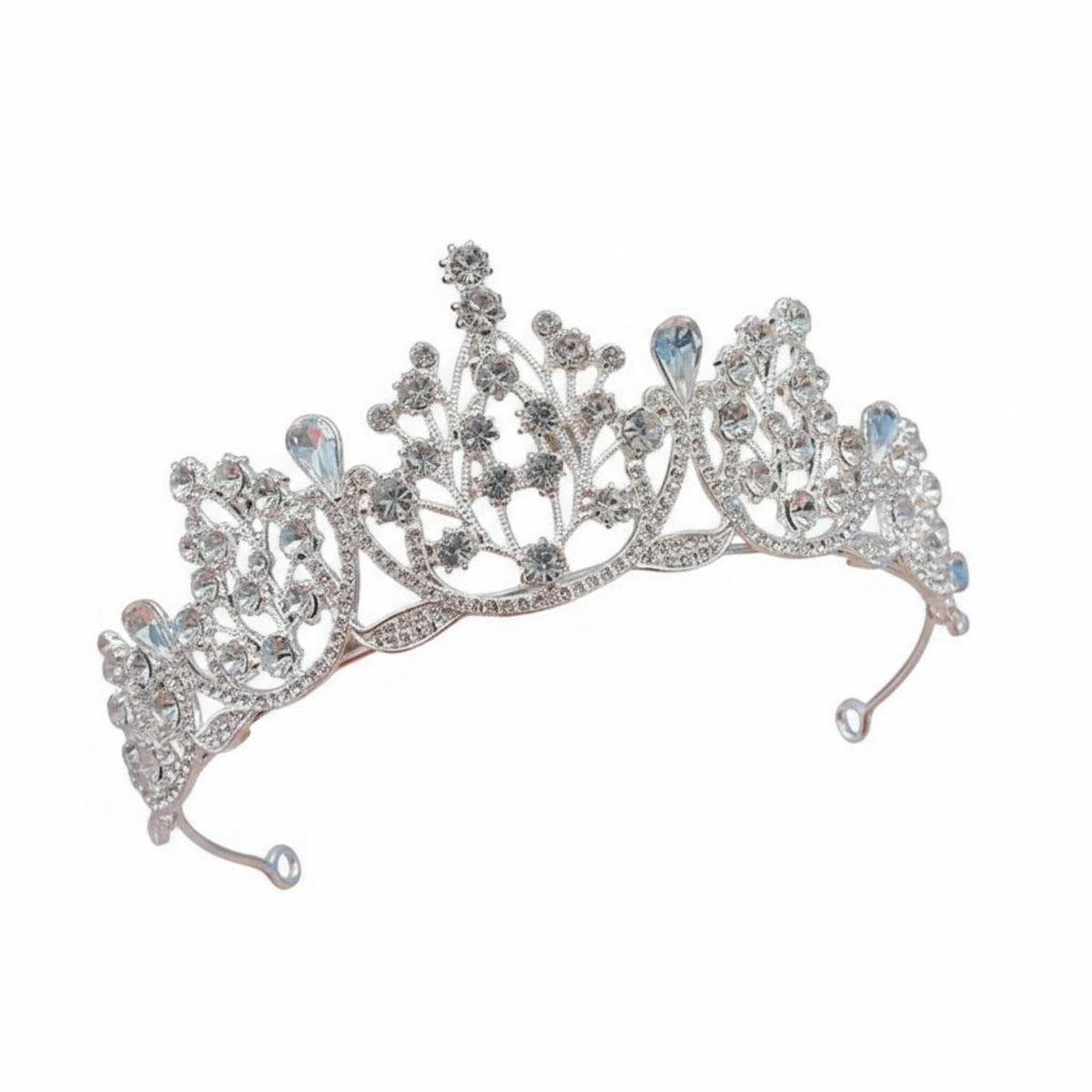 Girls Crystal Crown Sparkling St Single Princess Tiara Childrens Birthday Headpiece Elegant Design Girls Pageant Crown