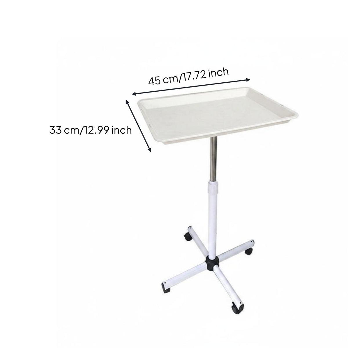 Height Adjustable Salon Tray Space Saving Adjustable Salon Tray Stand